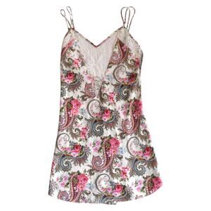 Vintage Victoria’s Secret Y2K Floral Paisley Lace Slip Dress